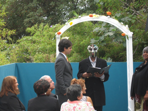 chuckdominguez:DOOM officiating a wedding