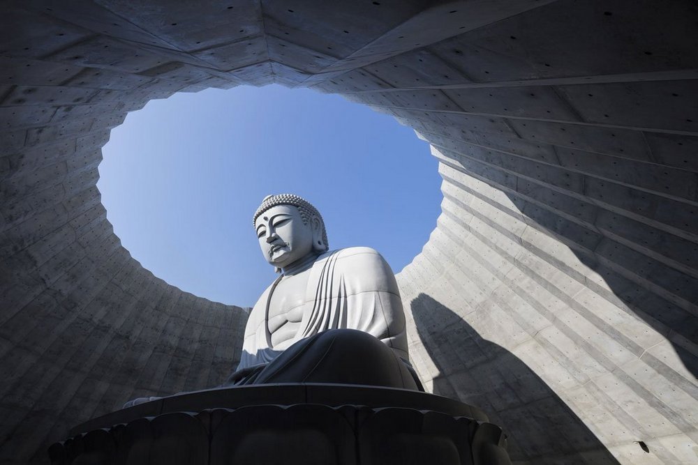 culturenlifestyle:  Statue of Buddha Hidden Amidst Hundreds of Lavender PlantsArchitect