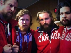 thepoliticalfreakshow:  moustache-conversationalist:  blahblahshaw:  drunkaunt:  Canadian bobsled team. Werk  And in other news, the Canadian Bobsled team looks exactly like you would imagine the Canadian Bobsled team would look like.  #Lumberjacks  And