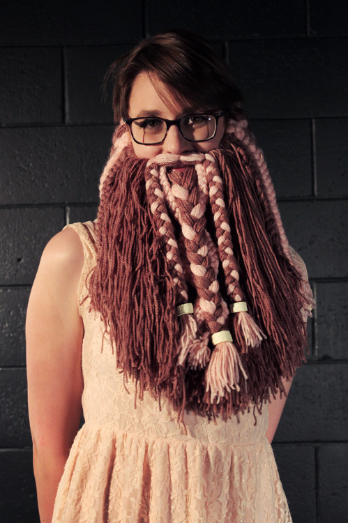 Handmade woollen beard for my D&amp;D character, a lady dwarf druid named Ymira