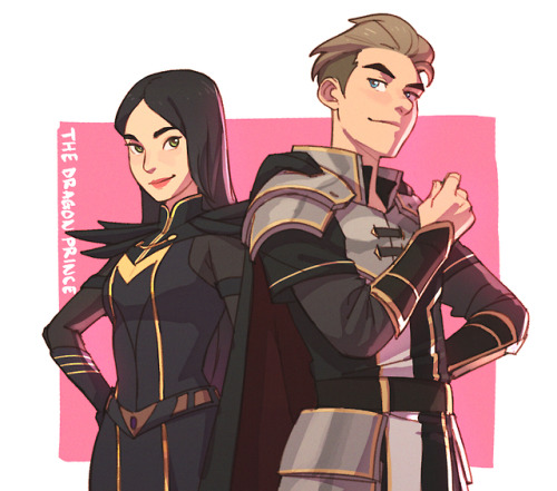 dragonprinceofficial:Soren and Claudia by CT Chrysler! SEASON TWO OF THE DRAGON PRINCE AIRS FEBRUARY
