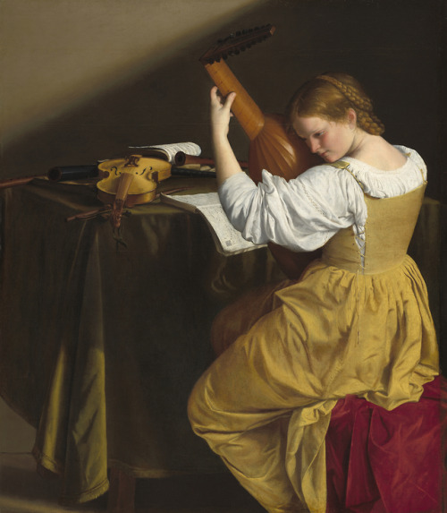 Orazio Gentileschi, The Lute Player, c. 1612-20.— — — — — — — — — — — — — — — — — In response to the