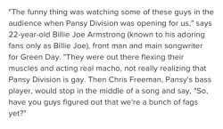 vaspider:somethingaboutsomethingelse:homo-sex-shoe-whale:homo-sex-shoe-whale:homo-sex-shoe-whale:homo-sex-shoe-whale:At any given moment, I am thinking about Green Day and Pansy DivisionFor the record, Pansy Division is a VERY openly gay punk band. Green