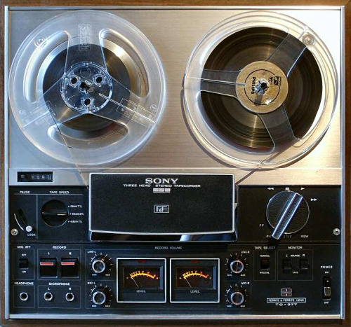 Sony, Stereo reel-to-reel tape deck TC-377, 1973. Japan. Source&ldquo;Whatever weird instrument your