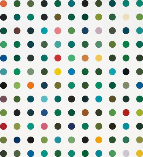 artsyloch:Damien Hirst| Methanol-Chousehold gloss on canvas175.3 x 160 cm. (69 x 62 7/8 in.)executed