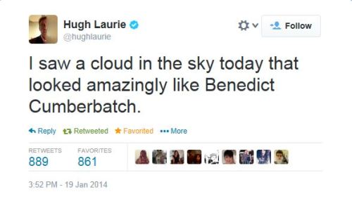 pascalbatched: Hugh Laurie’s Official Twitter