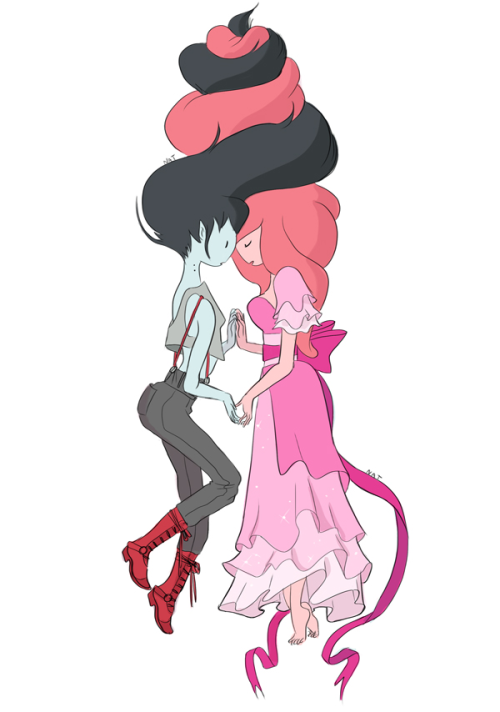 Marceline and Princess Bubblegum in love
