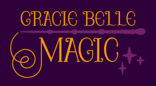 Logos I designed for the etsy shop GracieBelleMagic, purveyor of fine wands! We went through a numbe