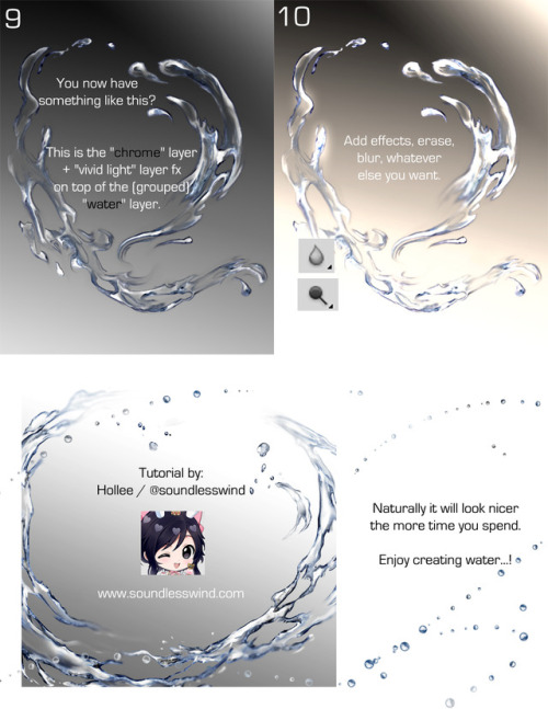 peppermintschnapps: soundlesswind: Photoshop Tutorial: How to paint water in 10-ish steps.Reblog to 