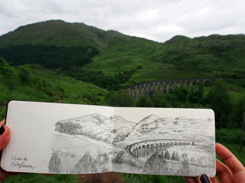 Roadtrip in SCOTLAND - Travel sketches :1. Glencoe - stunning location which has been featured heav