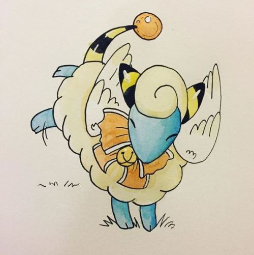  Inktober day 20 mareep!!! 