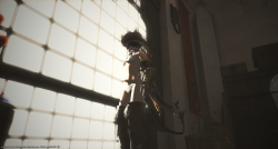 lilirulu:  The Barracks have really nice lighting. My character in her MCH/BRD glamor. 
