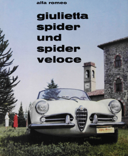 Pinin Farina, Alfa Romeo Giuletta Spider &amp; Spider Veloce, 1960. From a german trade catalogue. V