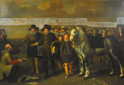 Maurits (1567-1625) and Frederik Hendrik (1584-1647), Princes of Orange, on the Beach at Scheveninge