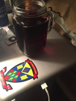 Wine in a mason jar , that’s classy