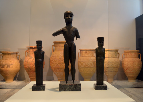 greek-museums:Archaeological Museum of Heraklion:“The Apollonian Triad”Three small statues from the 