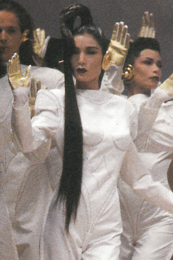 Howtobeafuckinglady:  Indian Remy Human Hair Drawstring Ponytail @ Thierry Mugler