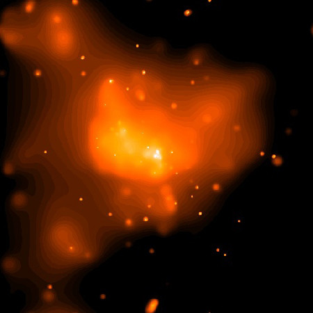 Black Hole Sagittarius A* and Supernova Remnant Sagittarius A East (NASA, Chandra, 02/01/01) by…