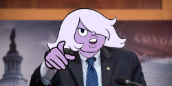 thehighbloodprince:    actually if the Kindergarten is in the United States then Amethyst is a US Citizen and is eligible to become President (x)Vote for Amethyst 2016