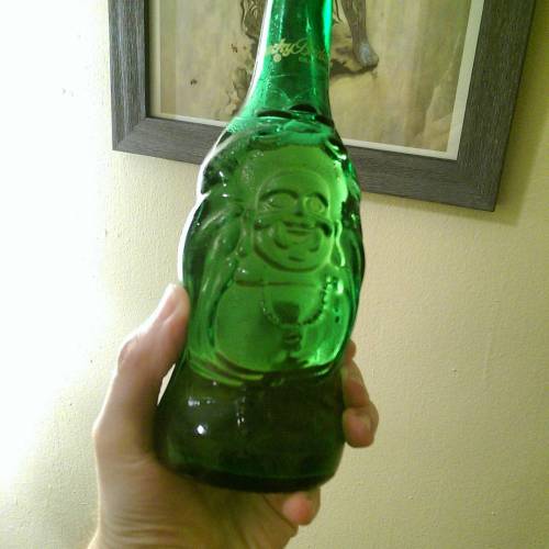 Beer shaped like Buddha! or Buddha shaped like beer! Anyone else drinking toward enlightenment? I f