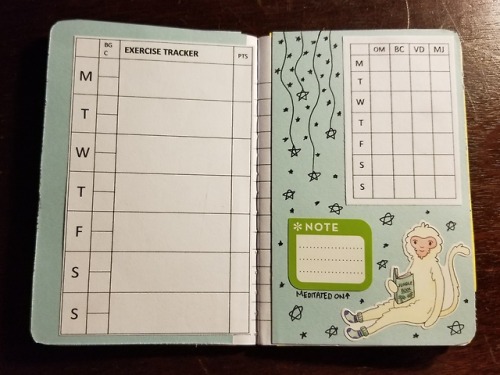 thirsty-artist:Handmade Health & Fitness Journal Weekly layouts help me be sure I’m getting enou