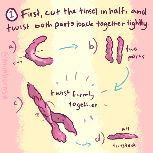 How To Make A Giant Tinsel Worm On A String!  🐛 🐛 