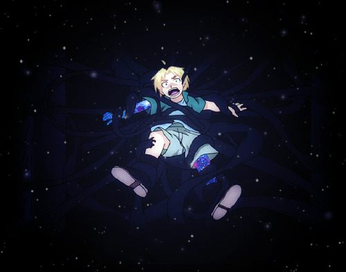 lkers: The Five Sacrifices  companion to (x) [Image description: Galaxy themed edits of FMA charac