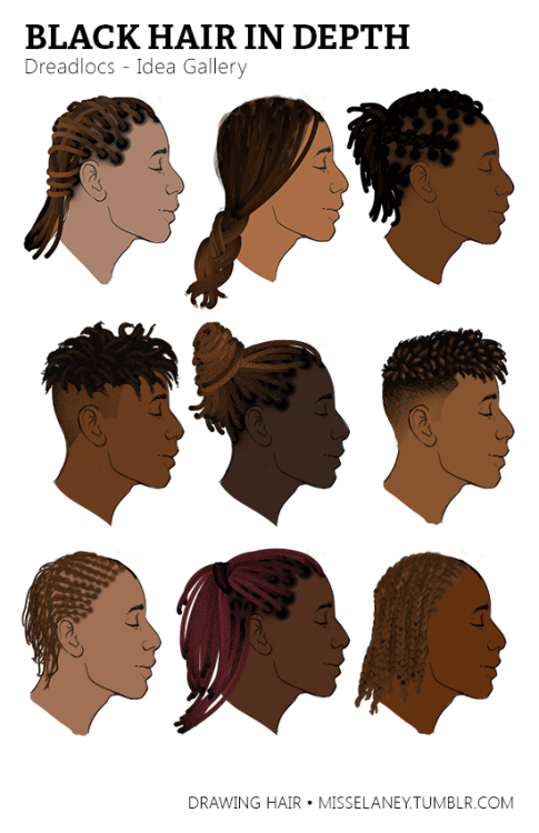 art-res: misselaney:  How to draw Dreadlocs! See Part One: Rendering Natural Black HairComing Up Nex