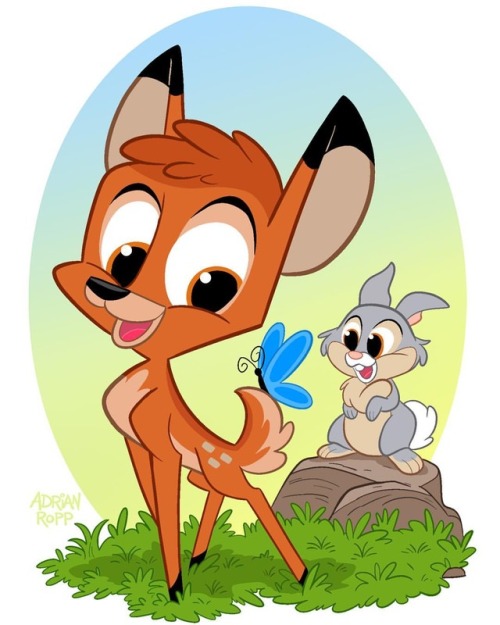 Bird! #bambi #thumper #disney #disneycastmember #disneyart #disneylove #disneyanimation #disneyartsp