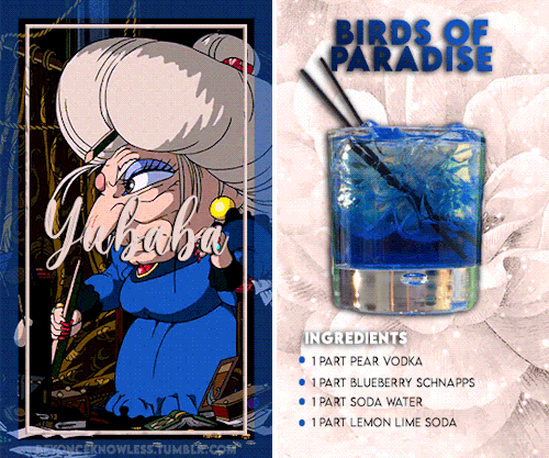 CHARACTERS AS COCKTAILS Studio Ghibli (part )