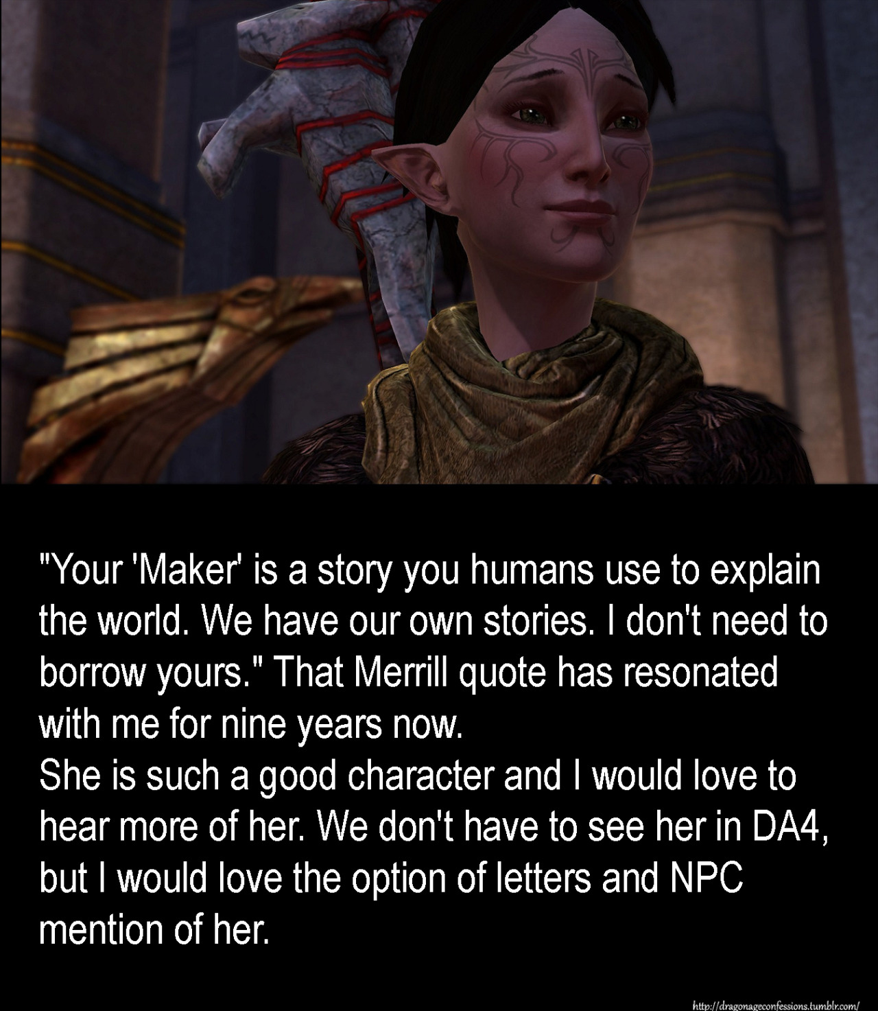 Dragon Age Confessions — Confession: Is it just me, or do the