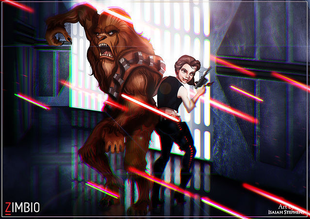 mrleozombie:  thegeekogecko:  blacklunch:  Star Wars/Disney Princesses Crossover