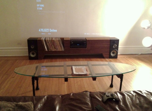 nhackett: The Ultimate Record Player Console… Pretty bloody tops…. www.etsy.com