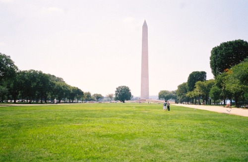 Washington Monument and the Mall, Washington, DC, Summer 2004.Do not expect it to look so pristine o