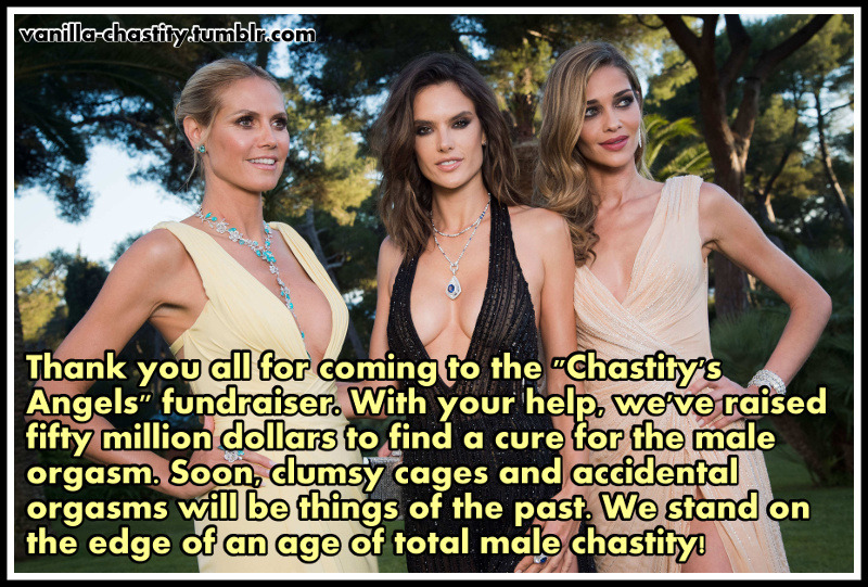 vanilla-chastity:Thank you all for coming to the “Chastity’s Angels” fundraiser.