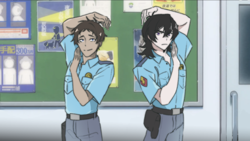 sarazanmai x voltronrecently watched sarazanmai and couldnt help but draw keith and lance as the cop