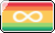A pixel gif featuring the autism pride flag, two diagonal white lines scroll across the flag to mimic a reflection.
