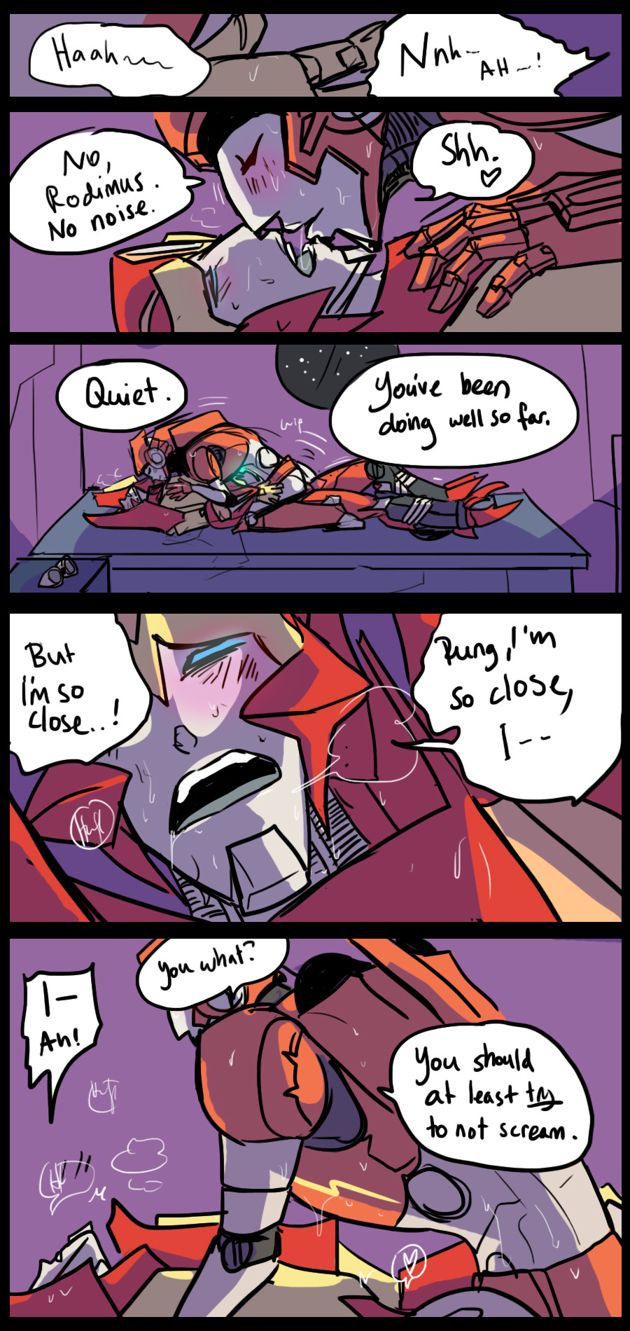 schandbringer:  I’m disgusting, and heavily breathing robots give me life. I know