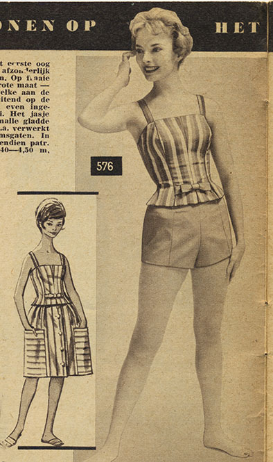 Marion - knippatronenblad - cutting pattern magazine - 1961