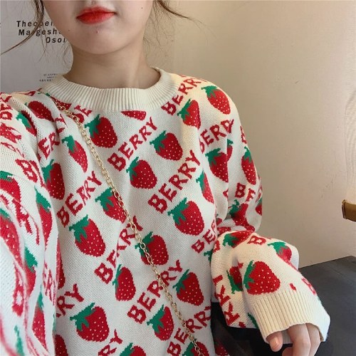 #Berrysweater #Strawberry #Sweater #SE20545 #cutekawaii https://www.instagram.com/p/CFbA24hjQjy/?igs