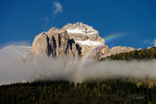 Rainbow over the DolomitesThe dolomite range in northern Italy is a geologic delight for many reason