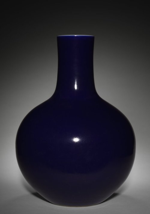 Blue Bottle Vase, 1736, Cleveland Museum of Art: Chinese ArtSize: Overall: 55 cm (21 5/8 in.)Medium: