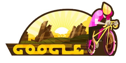 rollersinstinct:Google commemorates the start of the Giro d’Italia with an animated gif on its front