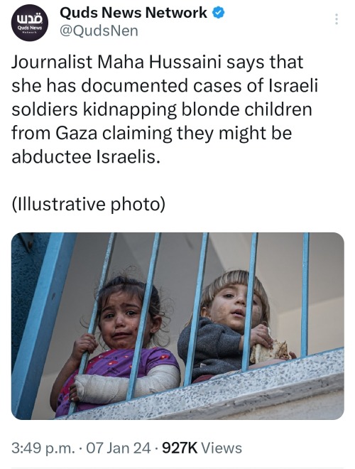 I Documented Multiple Cases With @EuroMedHR Of Israeli Soldiers Abducting Blonde Children From #Gaza