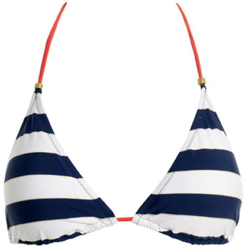Monsoon Stella Stripe Triangle Bikini Top ❤ liked on Polyvore (see more bikini tops)