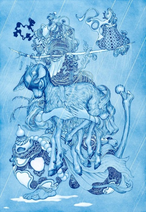 theartofanimation:James Jean  -  https://twitter.com/jamesjeanart?lang=es  -  https://www.artsy.net/