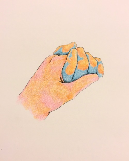 ismaelguerrier:  From my series, To Hold and To Be Held  (Color pencil on paper) Instagram: ismael.guerrier.art 