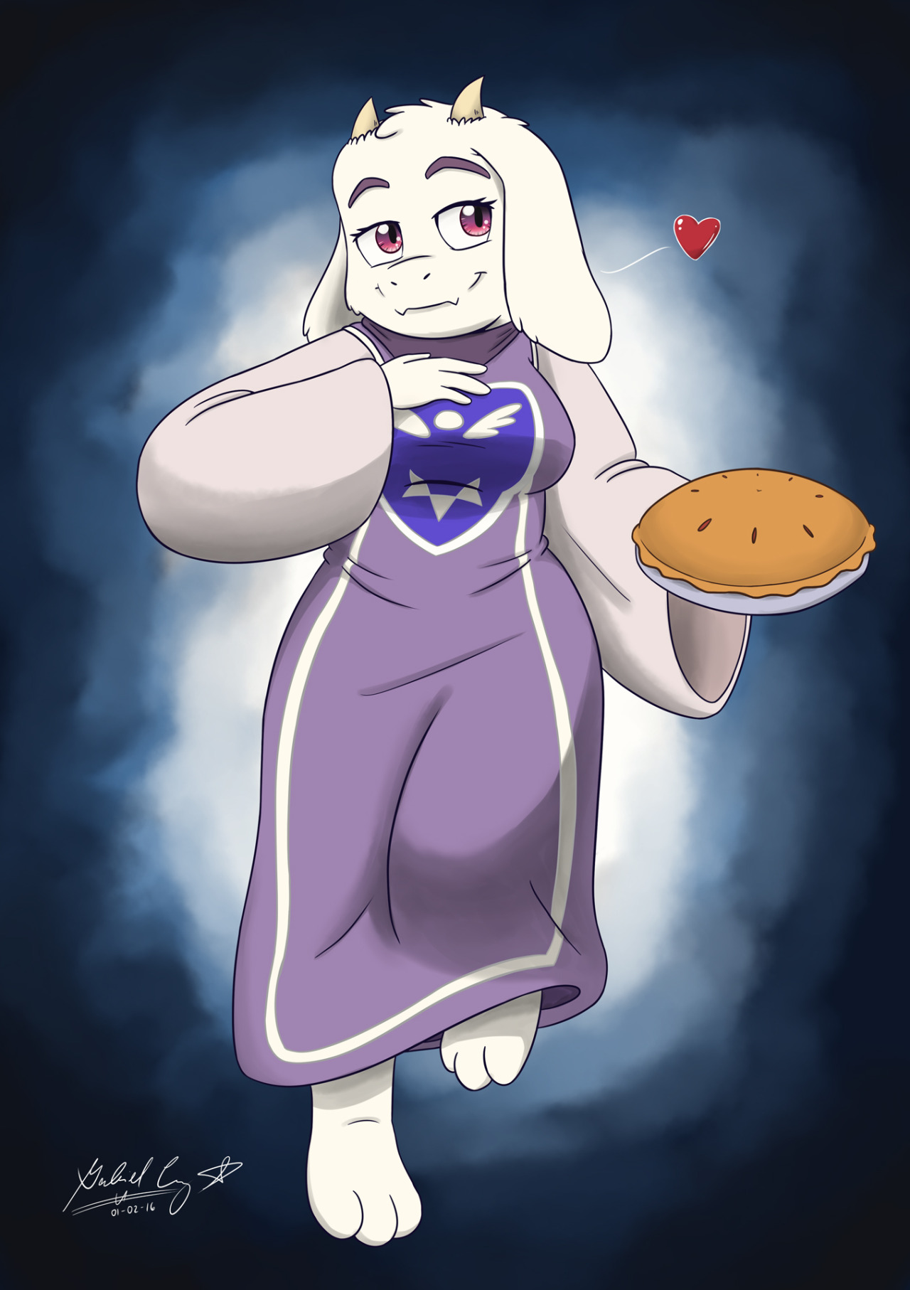 cybieandtykie:  Toriel’s Pie (Undertale Fan Art)   “My child, please eat my pie.”