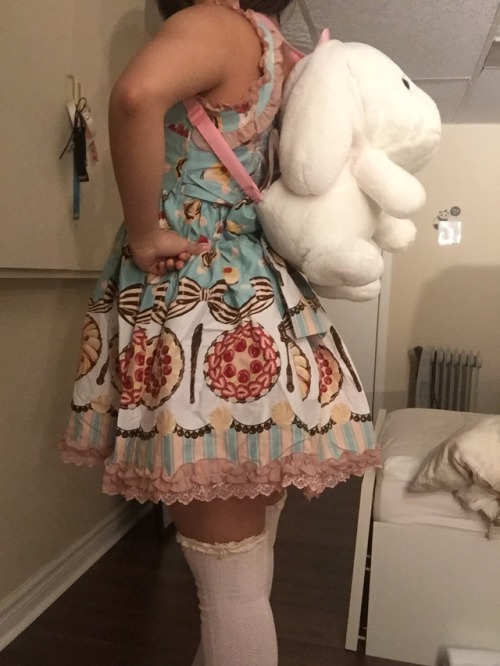 smalllittlething:  chickenlover45: smalllittlething: Getting ready for a playdate with @lovebitesandsoftnights !! Her and her daddy are picking me up in 20min!!!  This dress is so cute •×•  Thank you! :) it’s actually a lolita dress