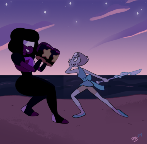 spinelstar: 30-Day OTP Challenge | Karin’s 30 Days of Pearlnet Day 16: Morning rituals Nothing better than a little early-morning sparring session. (Click for better quality) 